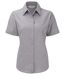 Chemise manches courtes - Femme - RU933F - gris silver