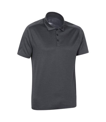 Mens volley isocool polo shirt charcoal Mountain Warehouse