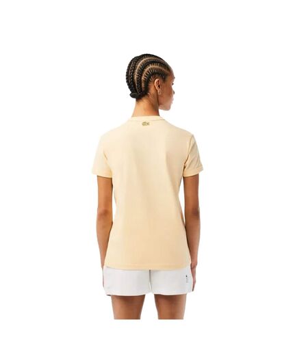 T-shirt femme jaune Lacoste