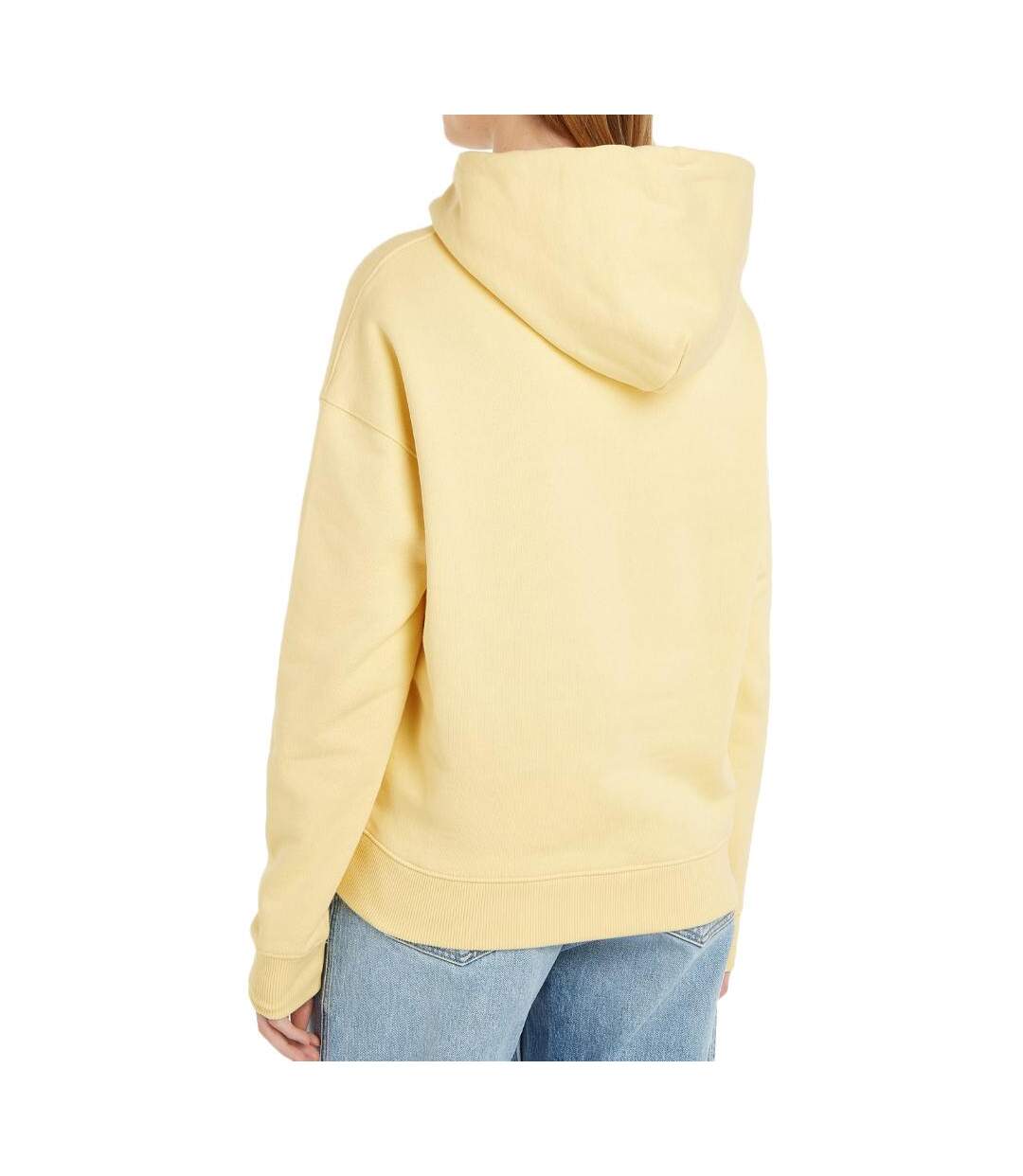 Sweat à capuche jaune femme tommy hilfiger badge - xxs-2