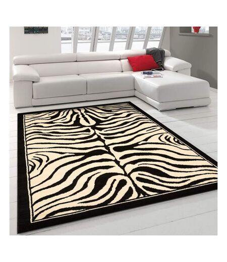 Tapis salon et chambre tissé motif animaux AF1 ZEBRE