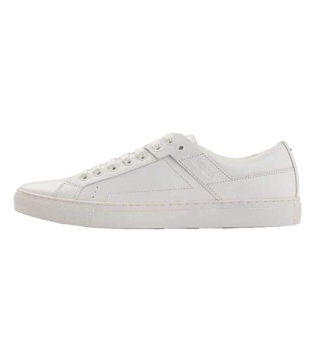 Mens Futurism Leather Tennis Trainers White Hugo