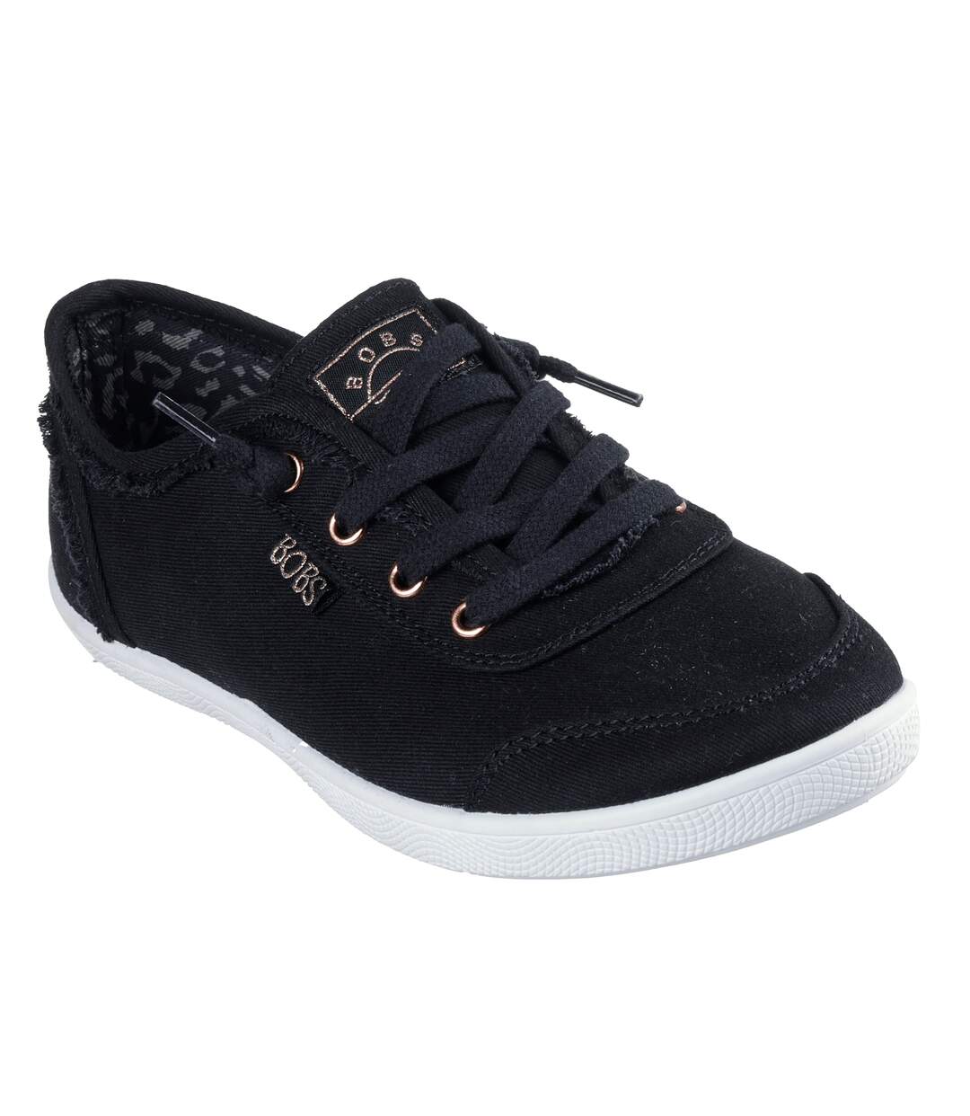 Womens/ladies Bobs B Cute Trainers Black Skechers-1
