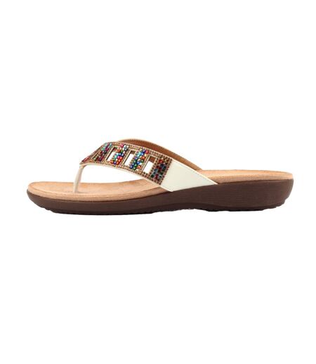 Sandales Abigail Femme Blanc Lunar