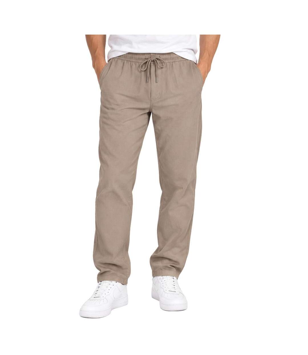 Pantalon fluide taupe homme rms26 texture-1