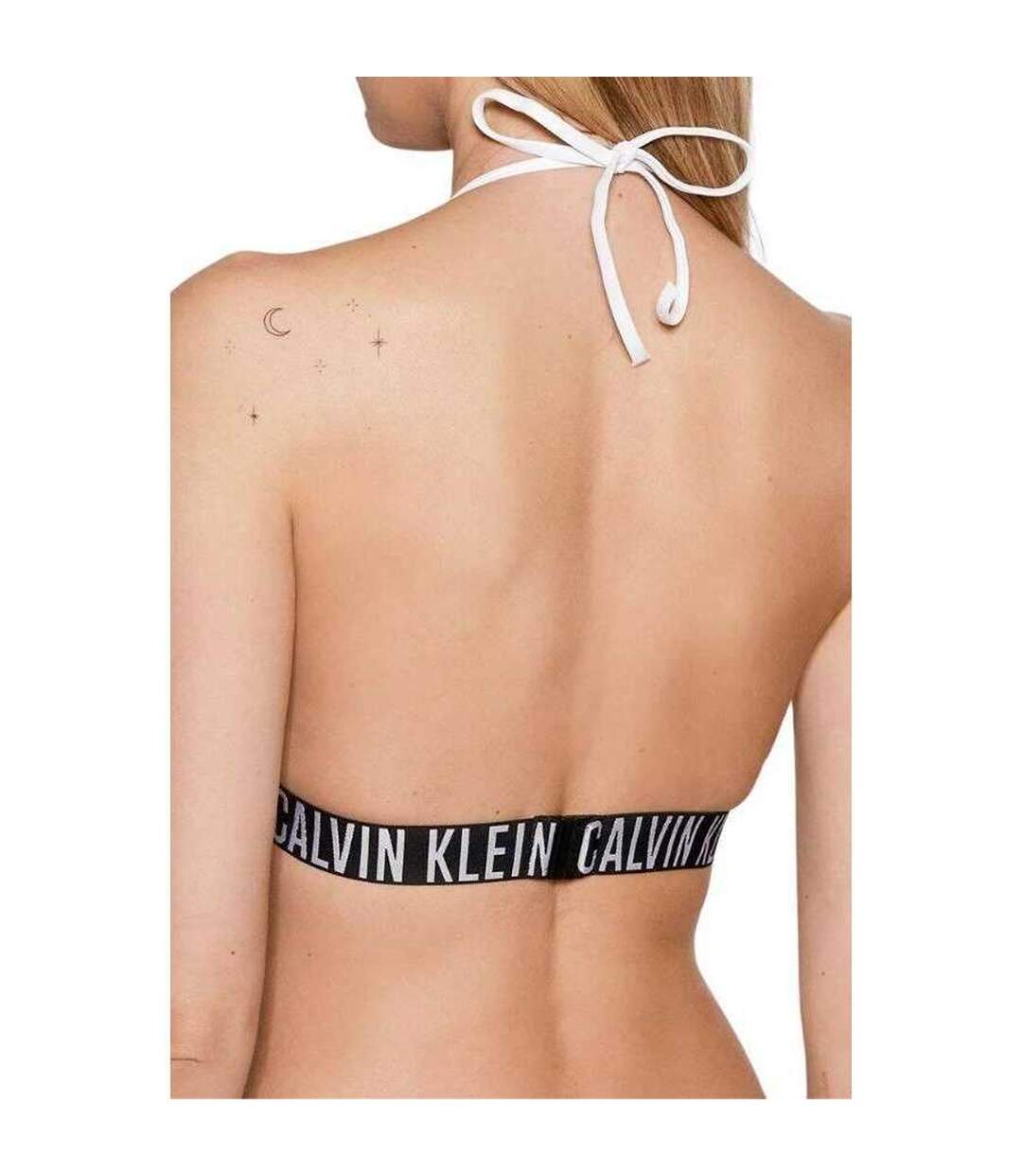 Haut De Maillot De Bain Motif/style Deux Tons Femme Blanc Calvin Klein-2