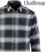 CHALLENGER BRONX — Chemise à carreaux manches longues flanelle noir/gris : la chaleur urbaine et sobre-3