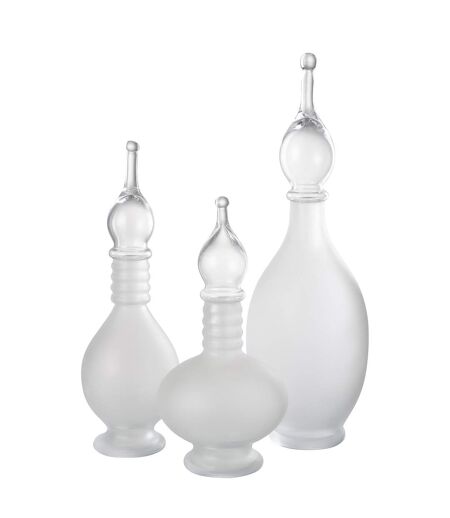 Vase Bouchon Fiole en Verre Jo 38cm Transparent