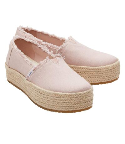 Womens/ladies alpargata valencia espadrilles ballet pink Toms