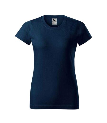 T-shirt Basic Femme Bleu Marine Adler