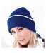 Bonnet adulte unisexe bleu roi vif/blanc Beechfield