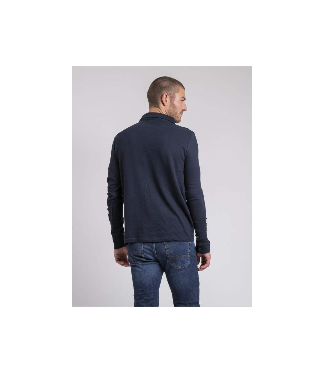 Polo manches longues pur coton PILKA-2