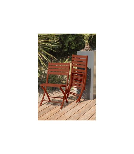 Chaise de Jardin Pliante Marius 82cm Terracotta