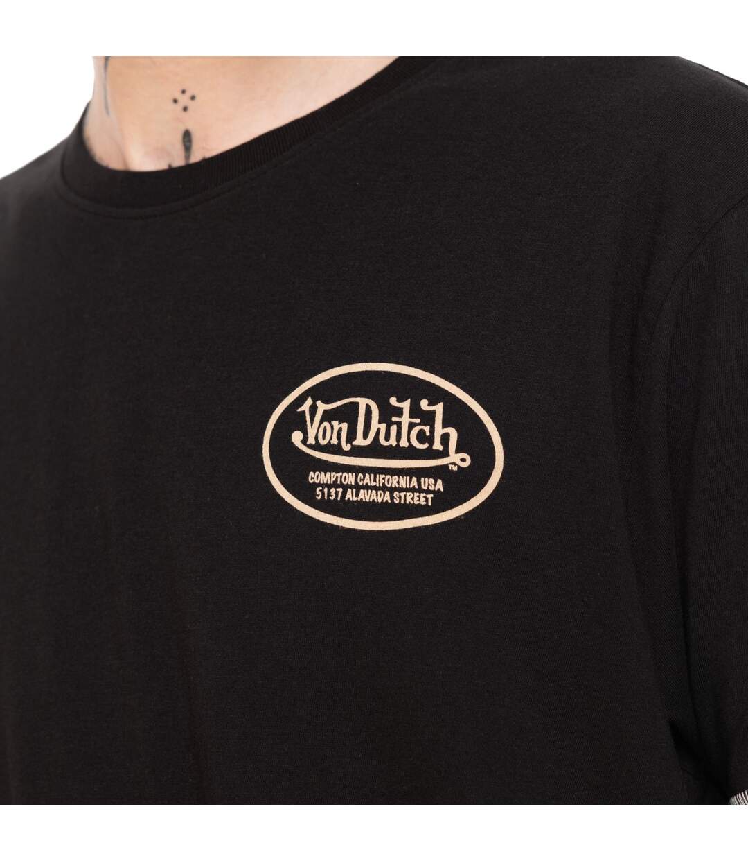 T-shirt homme regular en jersey 160GSM print devant et dos Bitch Vondutch-2