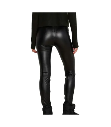 Pantalon simili cuir noir femme noisy may coated