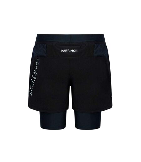 Mens Performance 2 In 1 Running Shorts Black Karrimor