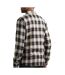 Chemise manches longues beige/noir homme sun valley abee-2