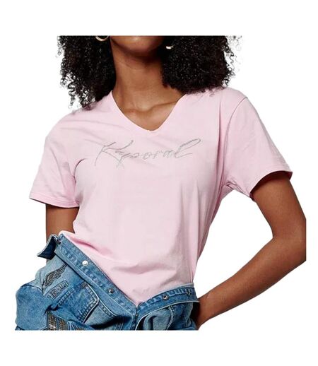 T-shirt Rose Femme Kaporal SIGNE - L