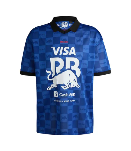 Mens F1 Visa Cash Red Bull Polo Shirt Medium Blue Hugo