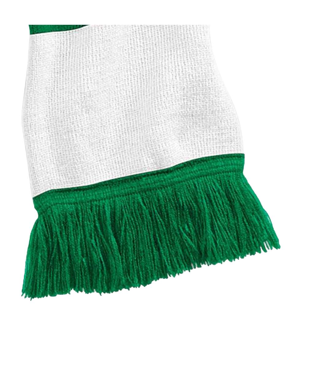 Echarpe Varsity Adulte Taille Unique Vert Blanc Beechfield-2