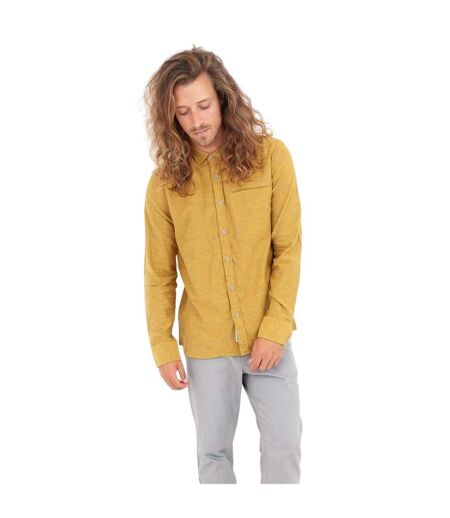 Chemise Manches Longues Homme Jaune Moutarde Roamers
