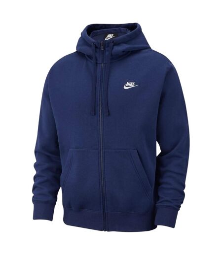 Mens Sportswear Club Full Zip Hoodie Navy Nike