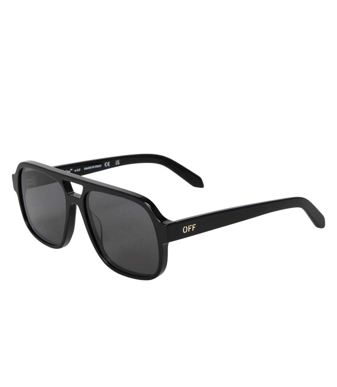 Unisex Adult Forks Sunglasses One Size Black Dark Grey Off White-1