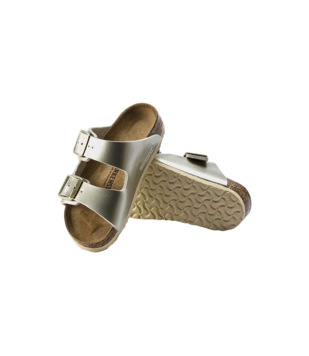 Childrens/kids Arizona Sandals Golden Birkenstock-4