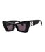 Womens/ladies Accra Thick Sunglasses One Size Black Off-White-1