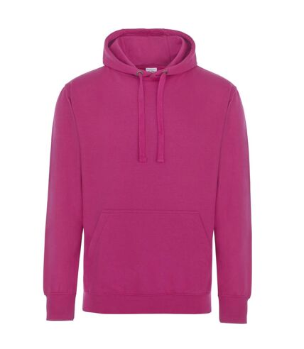 AWDis Just Hoods Adults Unisex Supersoft Hooded Sweatshirt/Hoodie (Hot Pink)