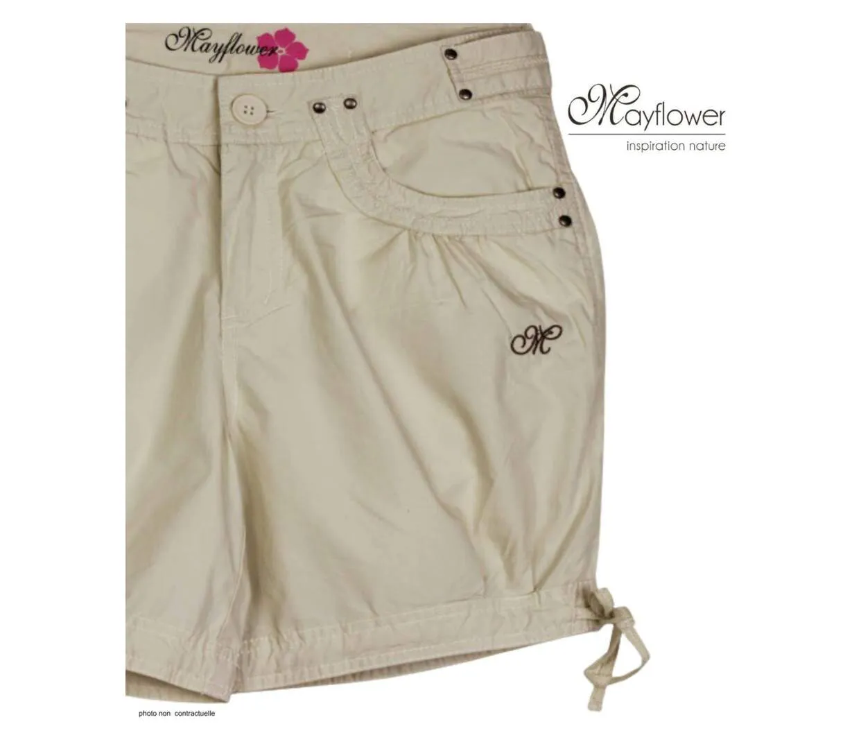 Mode Directe SE1163S : Short en coton sable pour un confort estival absolu-4