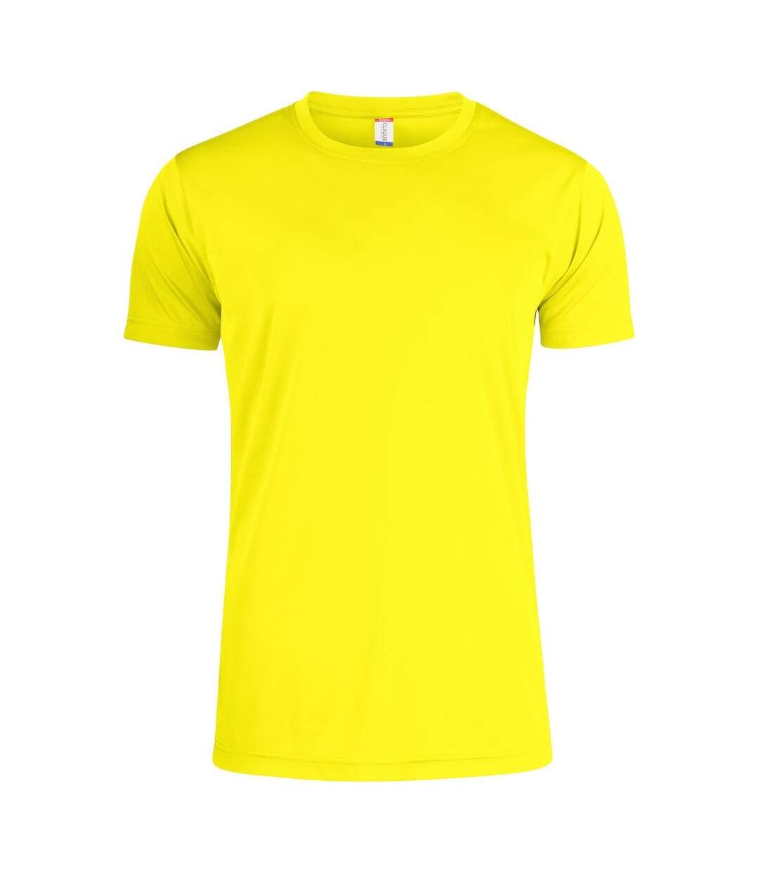 T-shirt homme jaune fluo Clique