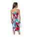 Womens/ladies Tie Dye Polyester Midi Dress Multicoloured AX Paris-3