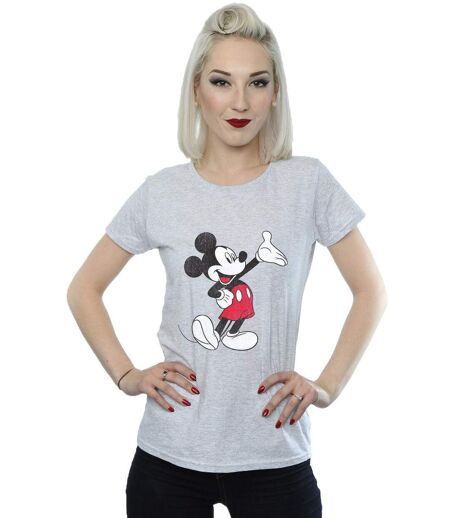 Disney - T-shirt TRADITIONAL WAVE - Femme (Gris chiné) - UTBI1499