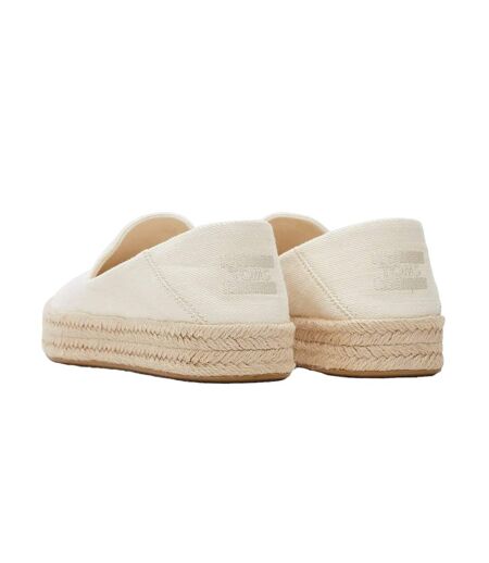 Womens/ladies Carolina Suede Slippers Natural Toms
