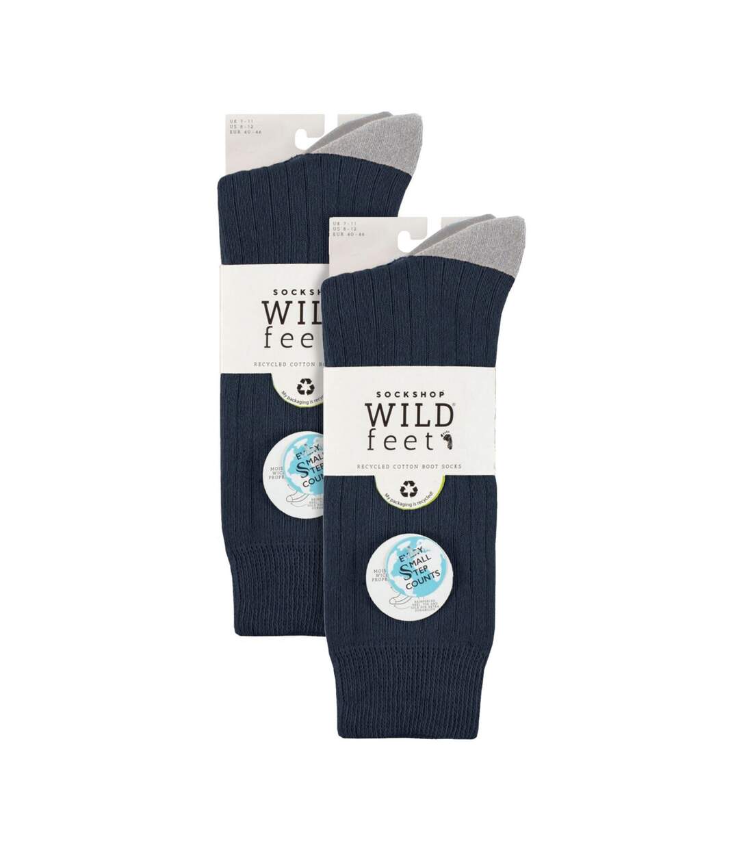 Wildfeet - 6 Paires Homme Chaussettes Bottes Coton Randonnée-2