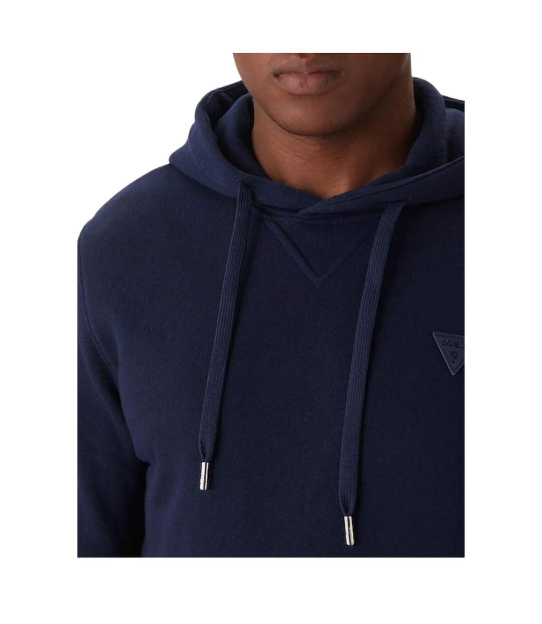 Sweat À Capuche Motif/style Logo Homme Bleu Marine Foncé Guess-3