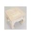 Table basse en acajou blanchi OPIUM 45 x 45