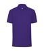 Fruit Of The Loom Mens 65/35 Pique Short Sleeve Polo Shirt (Purple) - UTBC388
