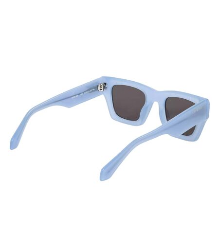 Womens/ladies Davie Square Frame Sunglasses One Size Blue Off White
