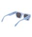 Womens/ladies Davie Square Frame Sunglasses One Size Blue Off White-2