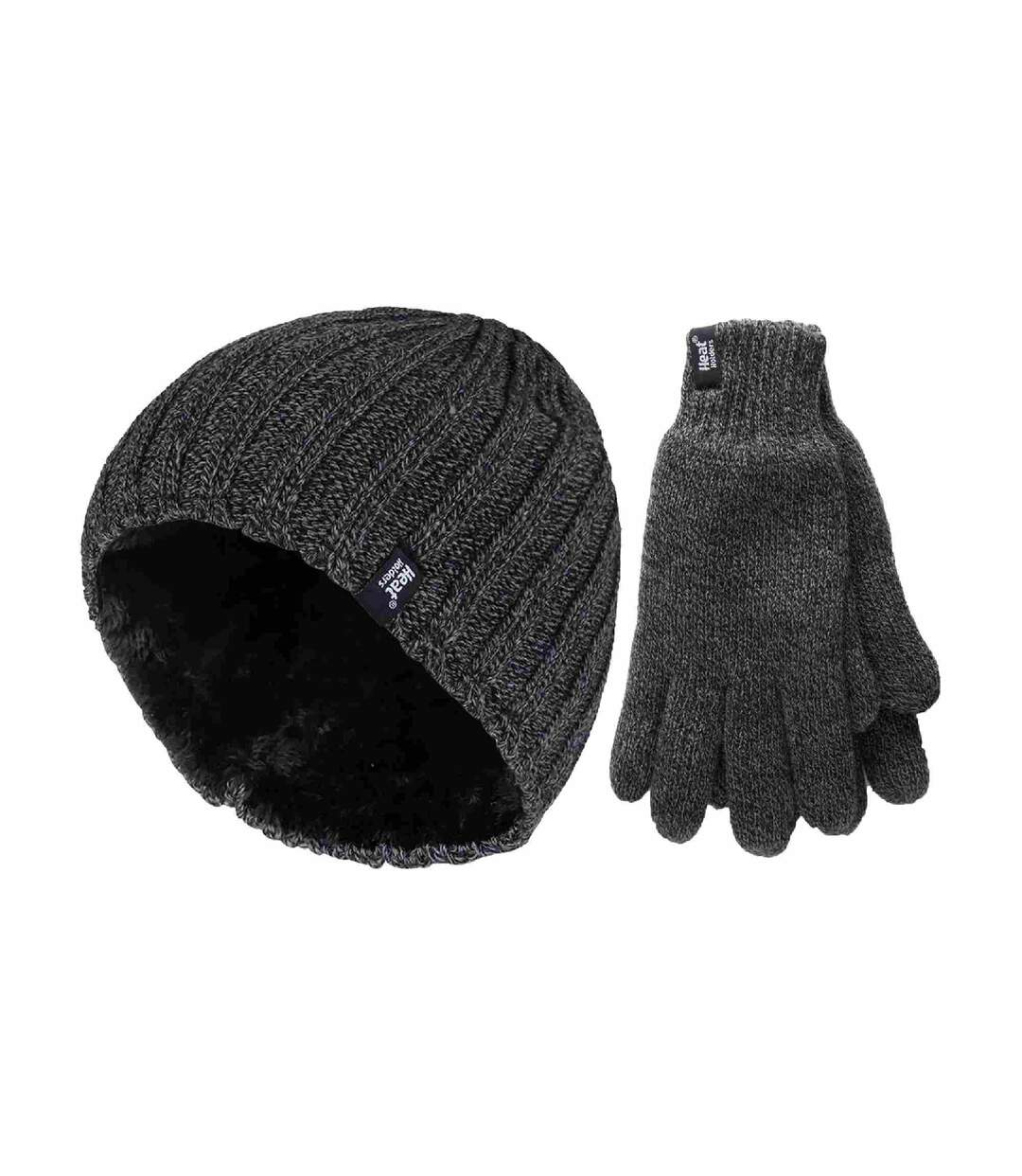 Bonnet Gants Homme Hiver Doublure Polaire | Supports de Chaleur | Thermiques-1