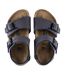 Childrens/kids New York Nubuck Sandals Navy Blue Birkenstock-3