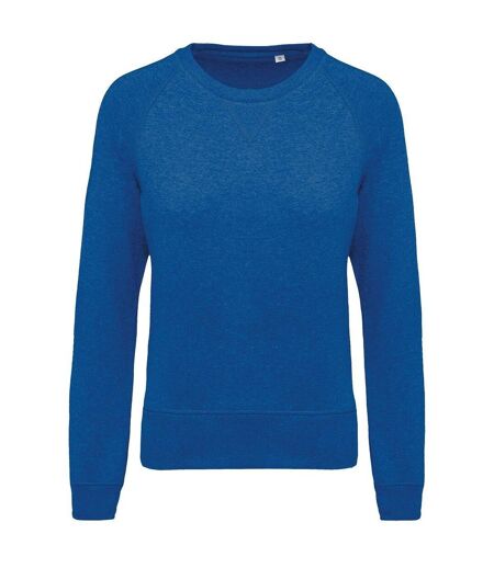 Sweat shirt coton bio - Femme - K481 - bleu océan chiné