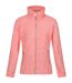 Womens/ladies Azaelia Marl Full Zip Fleece Jacket Shell Pink Regatta-1