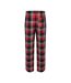 Pantalon De Détente Tartan Homme Rouge Bleu Marine SF-2