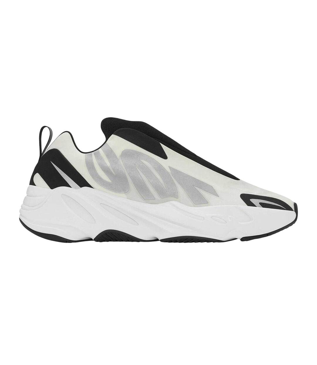Baskets Mnvn Femme Blanc Noir Yeezy-1