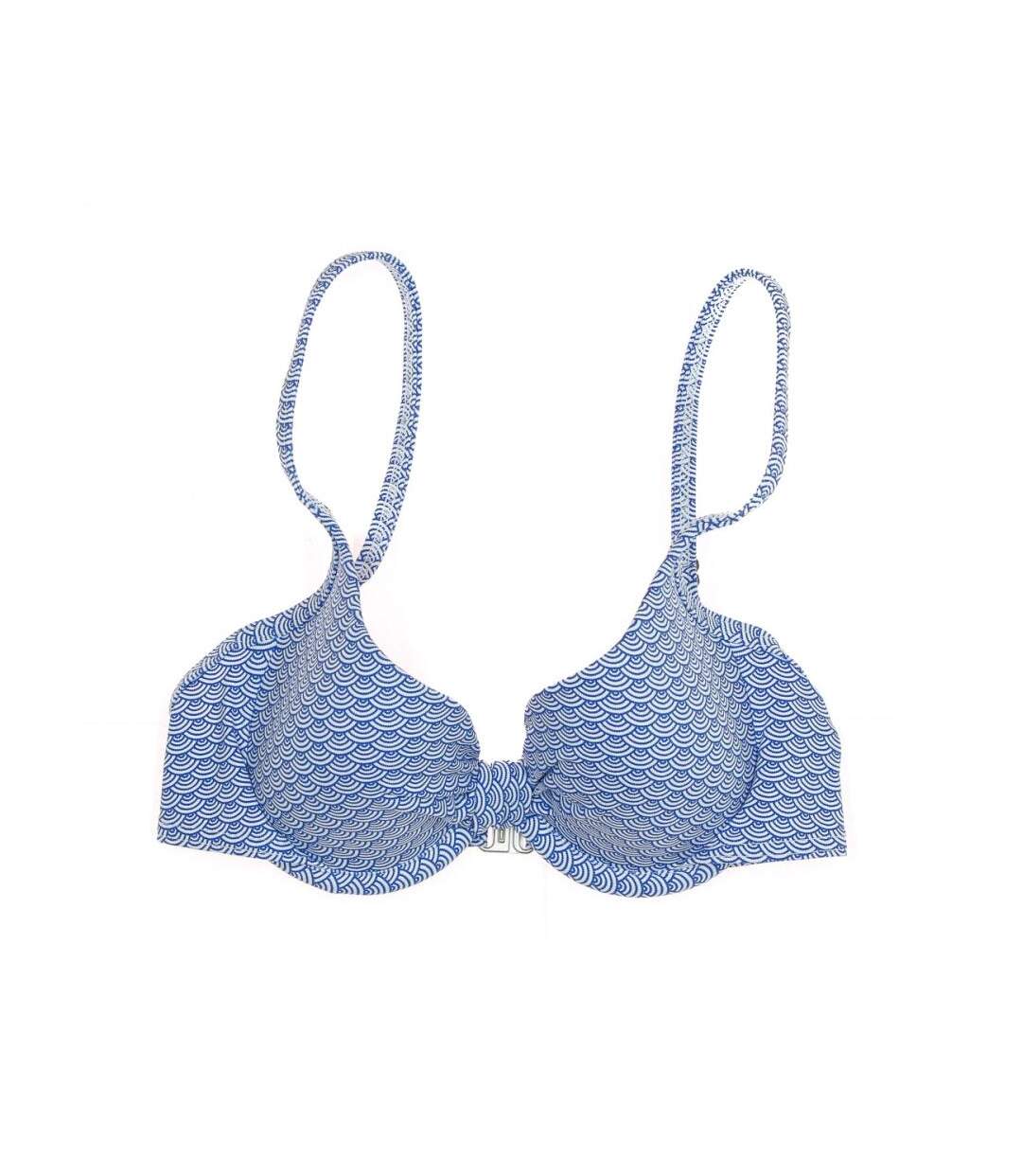 Haut de Bikini Bleu/motifs Femme Nana Cara Soleil - 36-1