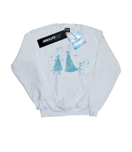 Disney - Sweat FROZEN MAGIC SNOWFLAKES - Femme (Blanc) - UTBI19089