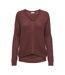 Pull marron foncé femme jdy new megan-1